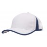 Cap - mod. 4004:White, Polyester, Navy